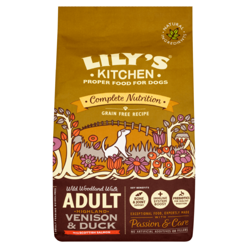 Lily's Kitchen Croquettes Complètes et Naturelles pour Chien - Gibier & Canard (2,5kg)