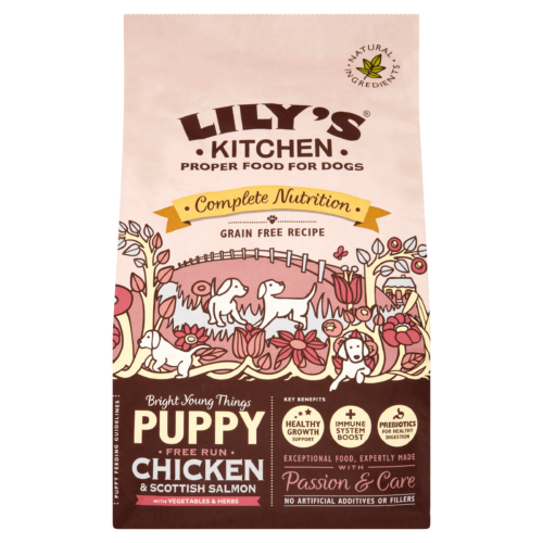 Lily's Kitchen Croquettes Complètes et Naturelles pour Chiots - Poulet & Saumon (2,5kg)