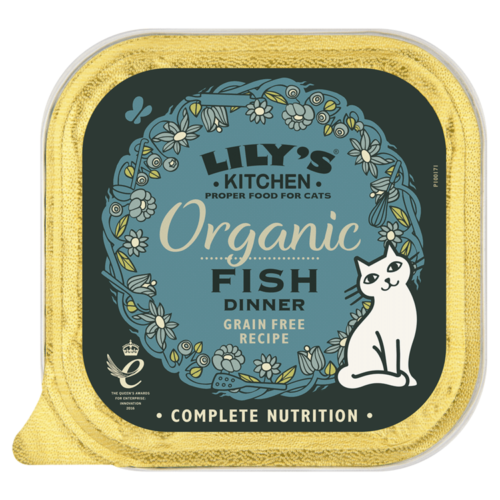 Lily's Kitchen Pâtée pour Chat Bio - Nourriture Naturelle et complète au Poisson 85g