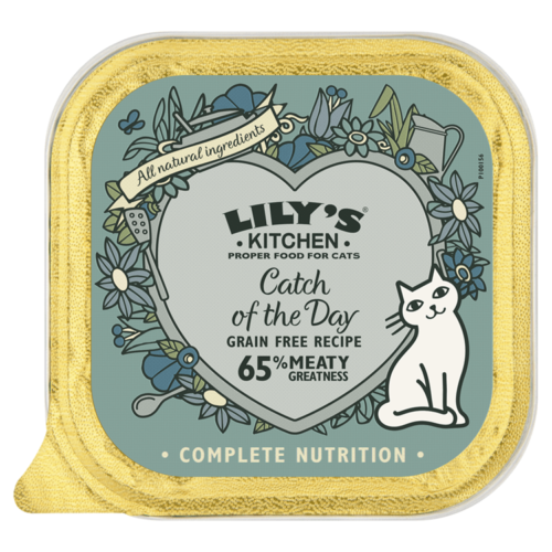 Lily's Kitchen Pâtée pour Chat Catch of the Day - Nourriture Naturelle et Complète au Poisson (19 x 85g)